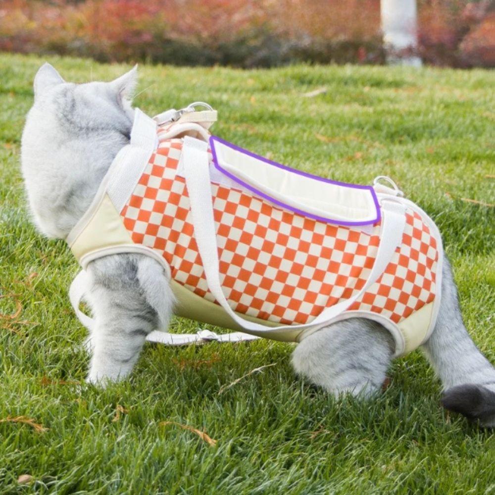 Vierbeiniges Design Haustiertrage Einzelschultergurt Weichwandige Katzentrage Canvas-Material Diagonale Spreiz-Hundetrage