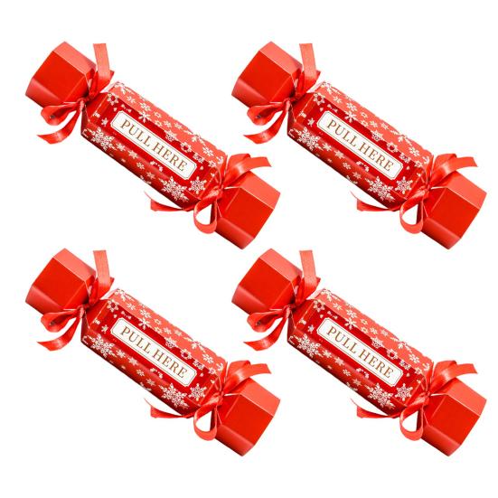 4 Pcs Candy Christmas Money Pull Pouch Surprise Pull Out Money Gift Holders for Cash DIY Christmas Party Money Box for Kids Adults