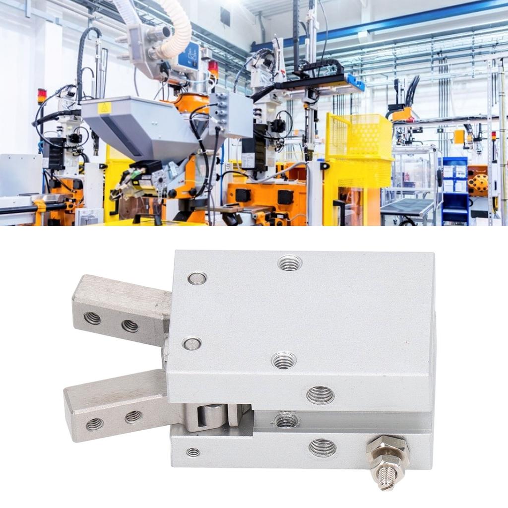 Air Gripper Pneumatic Cylinder Angular Style Aluminium Clamps Single Double Acting
