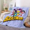 The Simpsons Flannel Blanket, High quality Comfortable for All Seasons, Home Decor, Warmth and Comfort