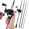 Kastestangsnellekombinasjoner 2,1M/2,4M karbonfiskestang og 17+1BB 7.1:1 Baitcasting-snelle sjøstangsnelle