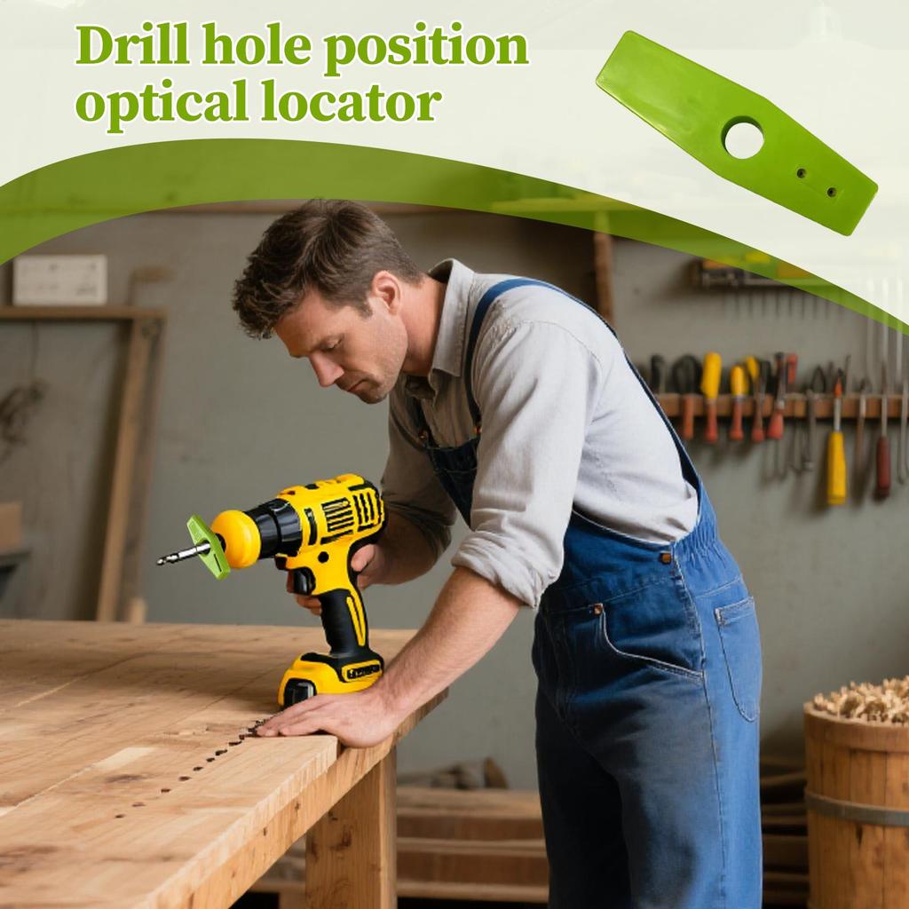 Drill Bit Guide Precise Measuring Gauge Hole Finder Punch Locator Drill Guide for Cabinet Drawer Installation Door Deck Shelf