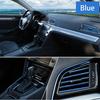 Car Interior Decorations Flexible Strips 5M/3M Auto Moulding Stickers Car Cover Trim for Dashboard Door Car Styling Modification