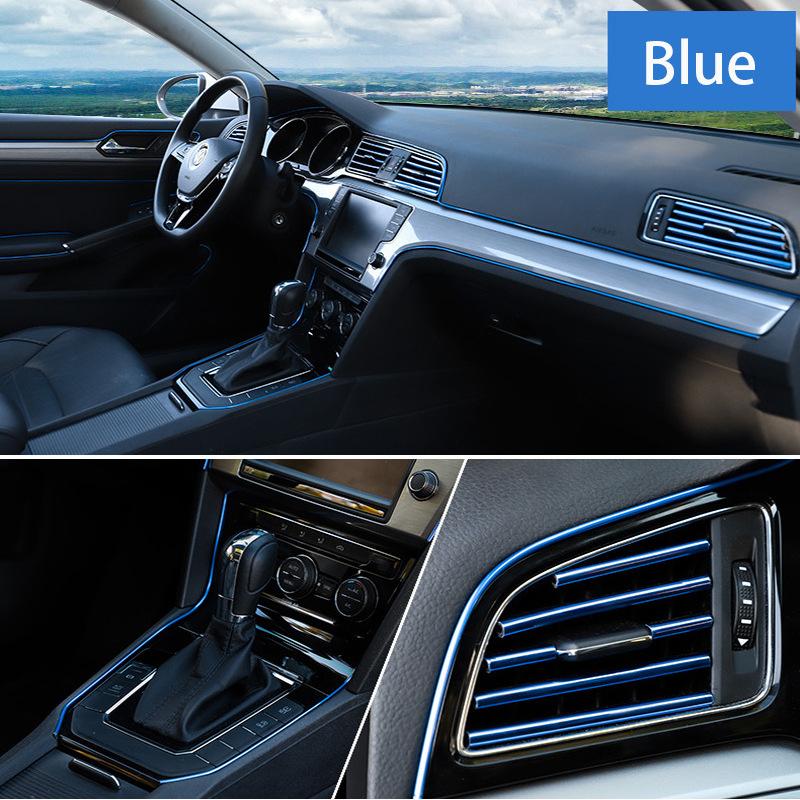 Car Interior Decorations Flexible Strips 5M/3M Auto Moulding Stickers Car Cover Trim for Dashboard Door Car Styling Modification