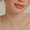 Petite Oval Pearl Necklace_Nz1099