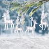 Haobei Acrylic Elk Pendant Christmas Ornament for Tree Decoration