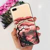 Per iPhone 7 8 7Plus 8 Plus Custodia per Telefono iPhone SE 2020 Cover Posteriore Morbido TPU Silicone Trasparente Paraurti Fiore Farfalla Coque Borsa