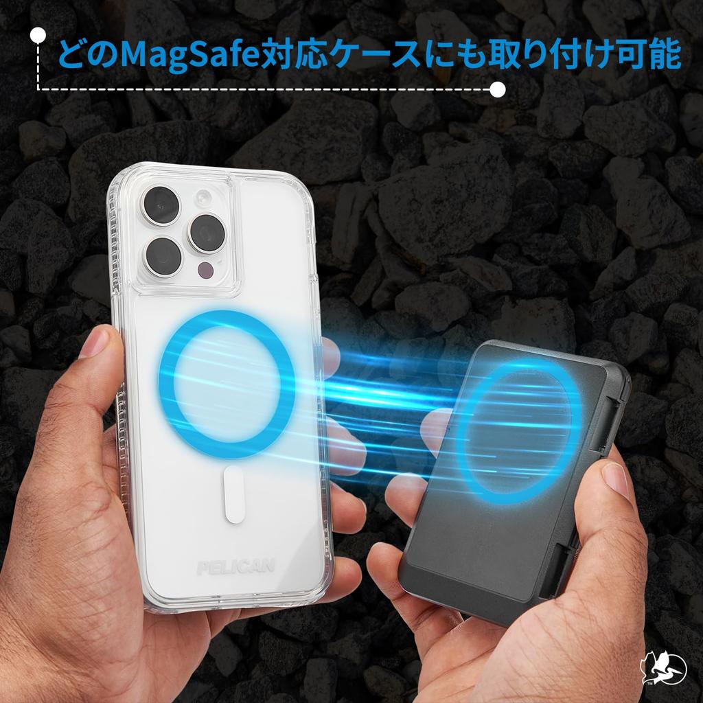 Pelican MagSafe Card Wallet IPX4 Water Resistant, Kevlar, RFID Blocking PP051214 (for iPhone 12–15)