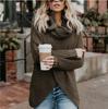 2026 Autumn/Winter Women's Long Sleeve Irregular Knit Sweater - Popular European and American Style