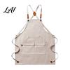 Cross Back Work Apron Waterproof Kitchen with Pockets Chef Cooking for Men Women Floral Arrangement Barista Gardening Painting Craft