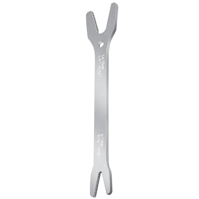 

Q1JB Torx Wrench Double-Head Self-Tightening Wrench 6-25mm/3-17mm Adjustable Glasses Wrench Multifunction Wrench for Outdoor