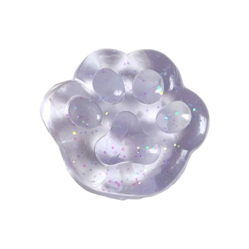 Cute Cat Paw Squishy Colourful Squeeze Stress Toy Anxiety Relief Fidget Decompression Toys Super Soft Slow Rebound Birthday Gift
