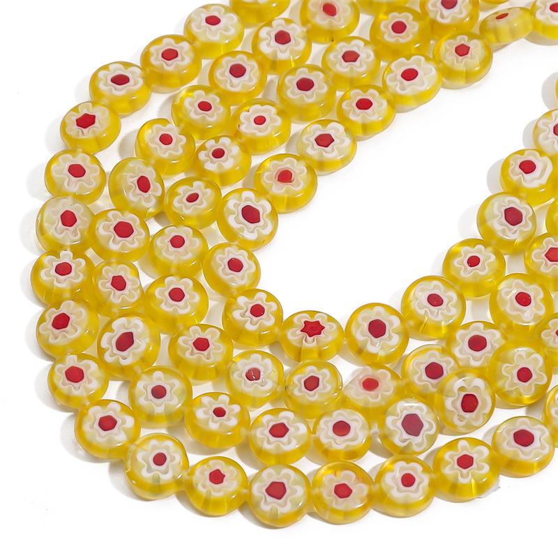 

45шт хрустальные бусины тысяча цветов плоские круглые бусины для изготовления ювелирных изделий DIY браслет ожерелье