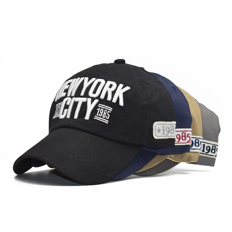 NORTHWOOD Cotton Baseball Hat Letters 3D Embroidered NEW YORK CITY Baseball Cap for Men Women Hip Hop Hat