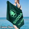 Custom Name ŠKO-DA Beach Towel - Soft, Ultra-Absorbent Microfiber, Lightweight, Perfect for Beach, Parties, Travel, Camping