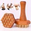 Portable Wood Massage Brush Wooden Handle Meridian Massager  Head Neck Leg Body