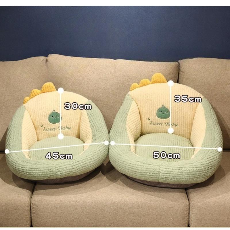 Karikatür Sevimli Kedi Futon Yastık Yumuşak Dolgulu Peluş Yastık Sırt Yastık Kanepe Ev Kalınlaştırılmış Tatami Yatak Odası Zemin Yastık