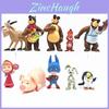 Charmantes 10er-Set Masha und der Bär Actionfiguren Niedliche Puppen Kuchenfiguren Spielset für festliche Anlässe