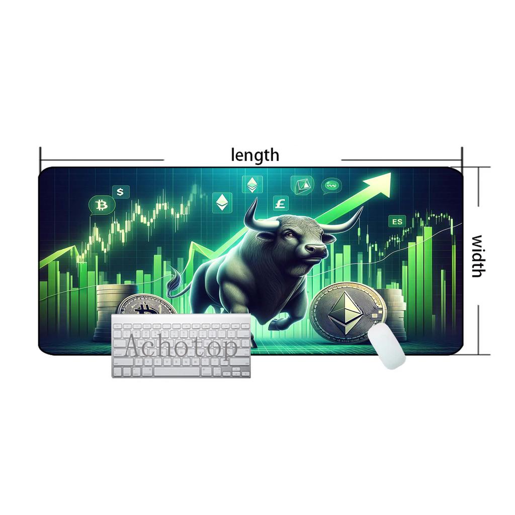 Stock Market Chart Pattern Large Gaming Mousepad Gamer Speed Keyboard Pads Laptop Carpet Large Mouse Pad For Gamer Rug 100x50cm