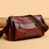Retro Style PU Leather Boston Crossbody Bag Women’s Solid Color Brand Handbag Fashion Designer Female Casual Travel Shoulder Bag
