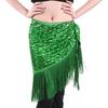 Fashion Tassel Belly Dance Hip Scarf Bohemian Sequins Waist Chain Crochet Dancer Skirt Dance