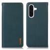 KHAZNEH For Samsung Galaxy A17 Case Wallet Genuine Cow Leather Phone Cover Nappa Texture