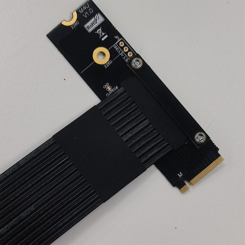 M.2 NVMe To PCIE Cable Male To Female Adapter Extender PCIE LAN Card Fast Speed Data Transfer 64Gbps