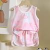 Childrens Summer Tank Top Shorts Set With Breathable Polyester Fabric For Active Kids
