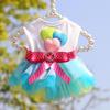 Pet Dog Clothes, Spring and Summer Cat Clothes Pet Dog Skirts Pet Supplies Cat Gauze Skirts Hearts