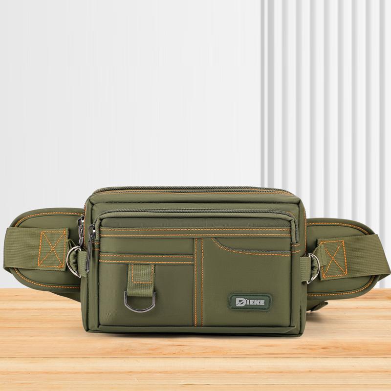 Multifunktionale Hüfttasche - verstellbarer Schultergurt, Brusttasche mit Mehrfachtaschen-Design, geeignet für Outdoor-Wandern, Cyc