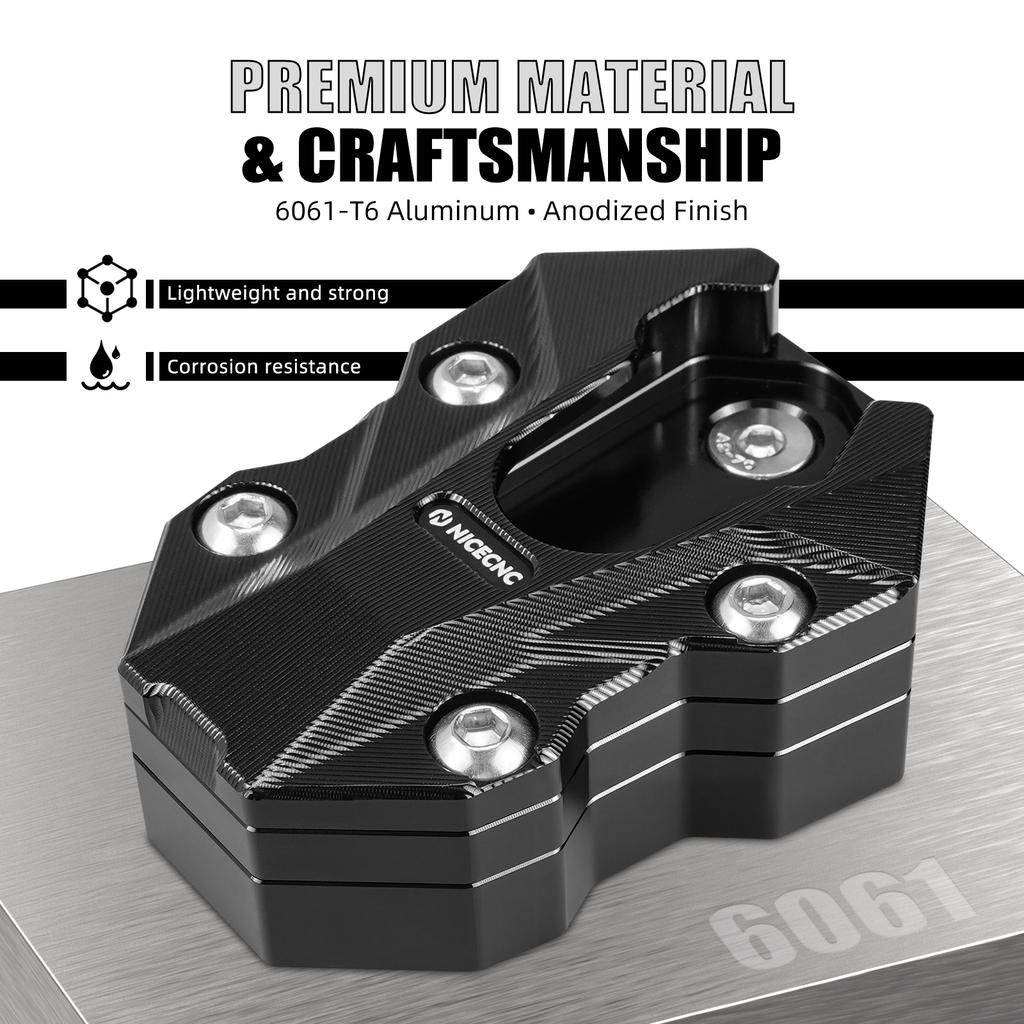 Adventure Kickstand Extension Plate Side Stand Enlarger Pad For BMW R1300GS ADV R 1300 GS 2024-2025 Replace Number 4653 1638616