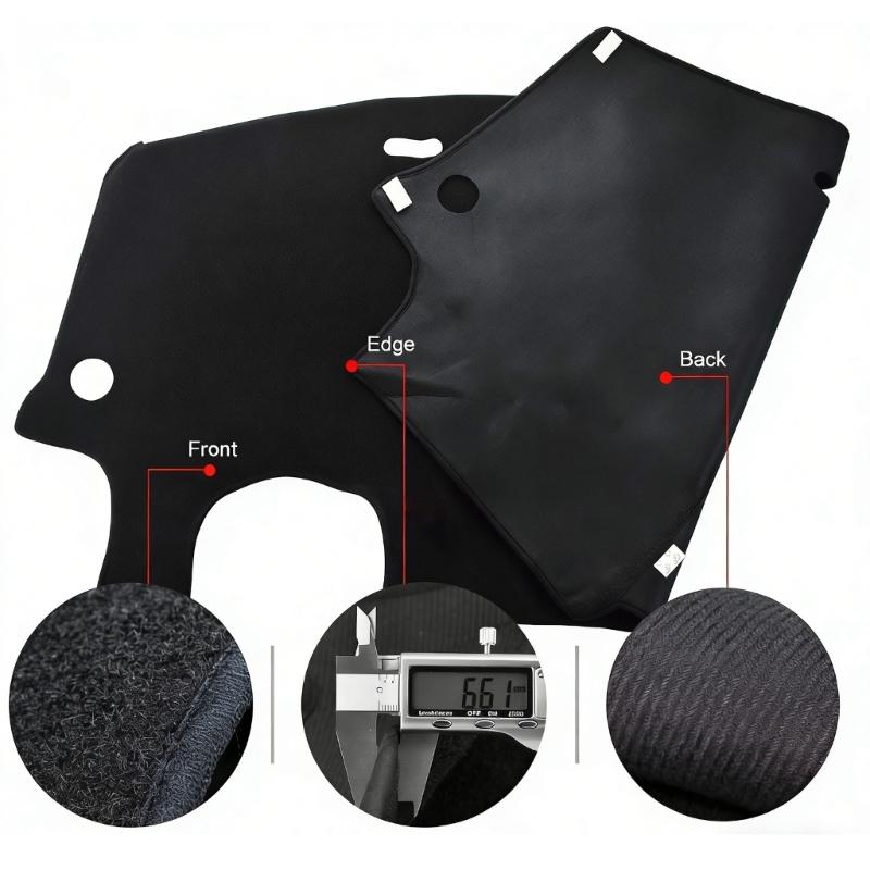 Dashboard Sunshade Cover for 1998-2010 Make Of Polyester Fabric Pad Carpet