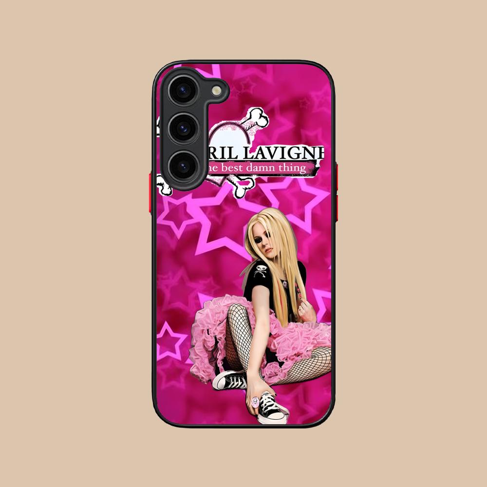 Avril Lavigne Silicone Mobile Phone Case for Samsung Galaxy S26 S25 S24 S23 S22 S21 Plus FE Ultra Colorful Cover