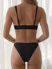 2026 European & American Elegant Women's Two-Piece Sexy Bikini Set - High-End Swimwear