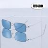 Fashion Small Square Sunglasses for Women and Men Metal Frame Shades Vintage Trendy Driving Sun Glasses Outdoor Travel Eyewear