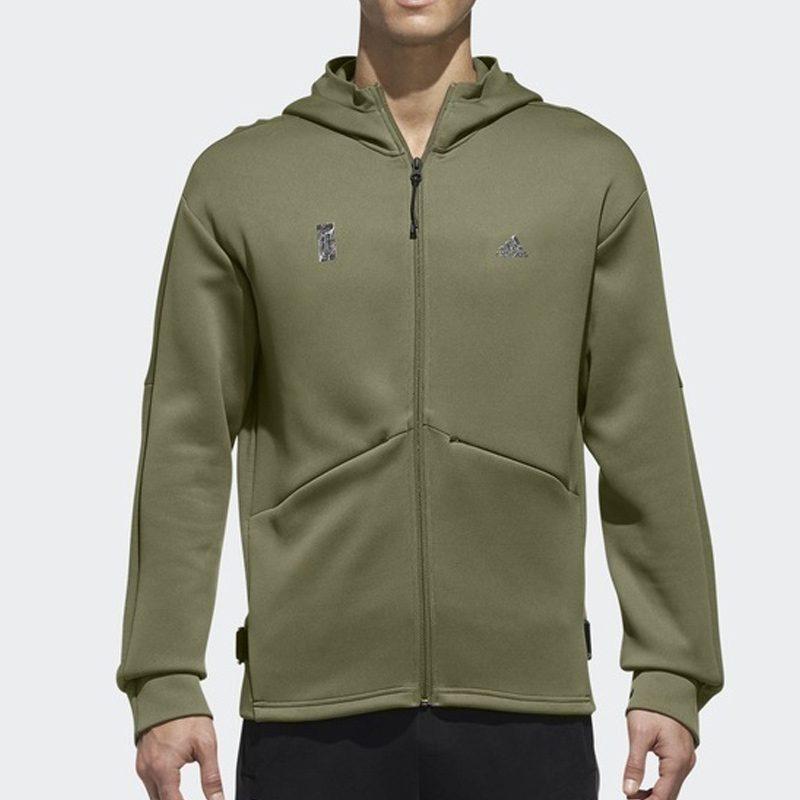 Adidas Wu Ji Collection Jackets Men's Army Green Hooded Moderate Other DM5237