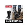 Dress Airborne Rain Boots [Size 26cm] Black, Fishing Boots, Wading Boots, Marine Boots, Fully Waterproof, Water-Repellent, Non-Slip, for Mountain
