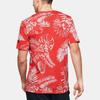 Under Armour Camo Letter T-Shirt Men Tops Red 1351585-608