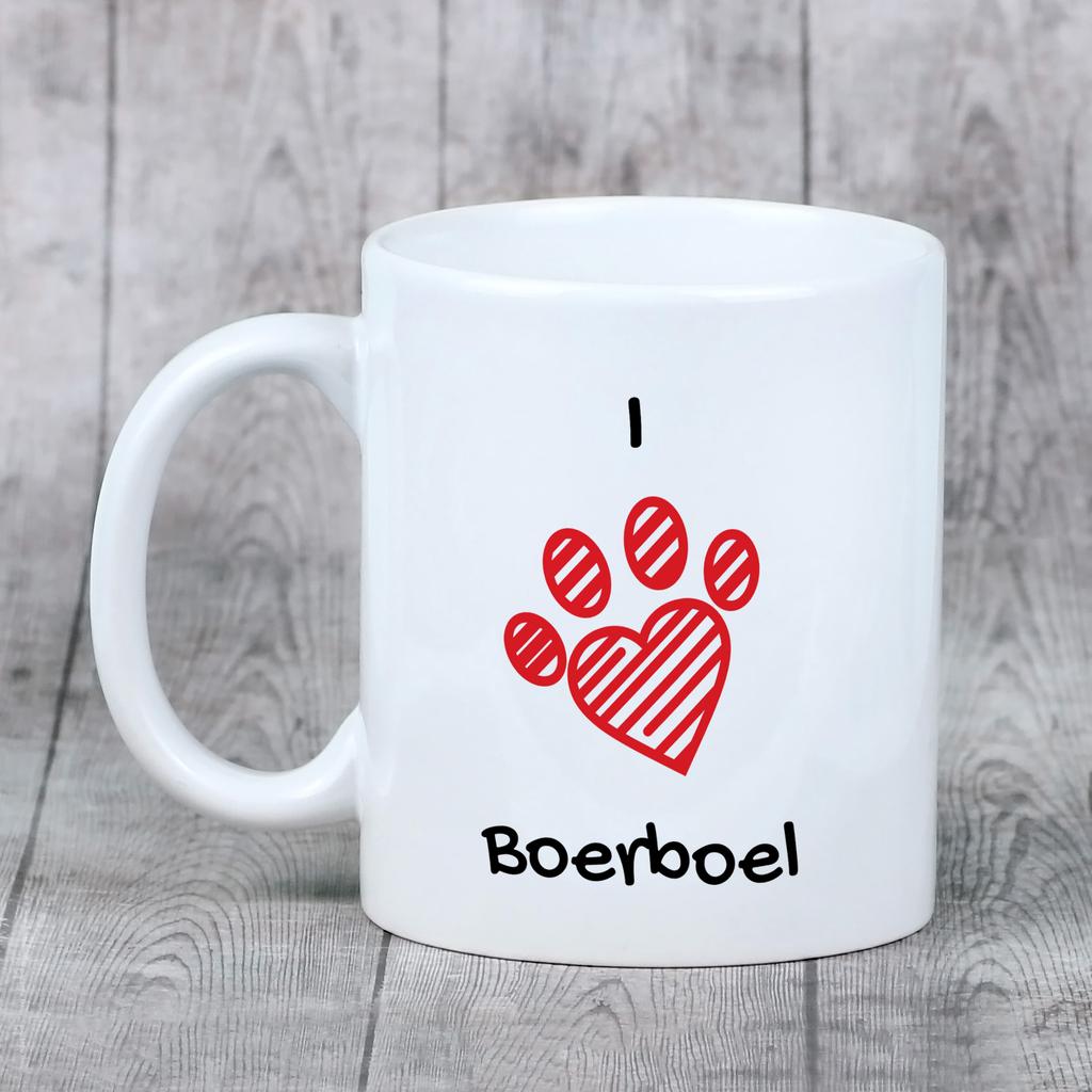 Boerboel, South African Mastiff - cup with a dog, cute cup with graphics, a gift with your photo from the Art-Dog brand