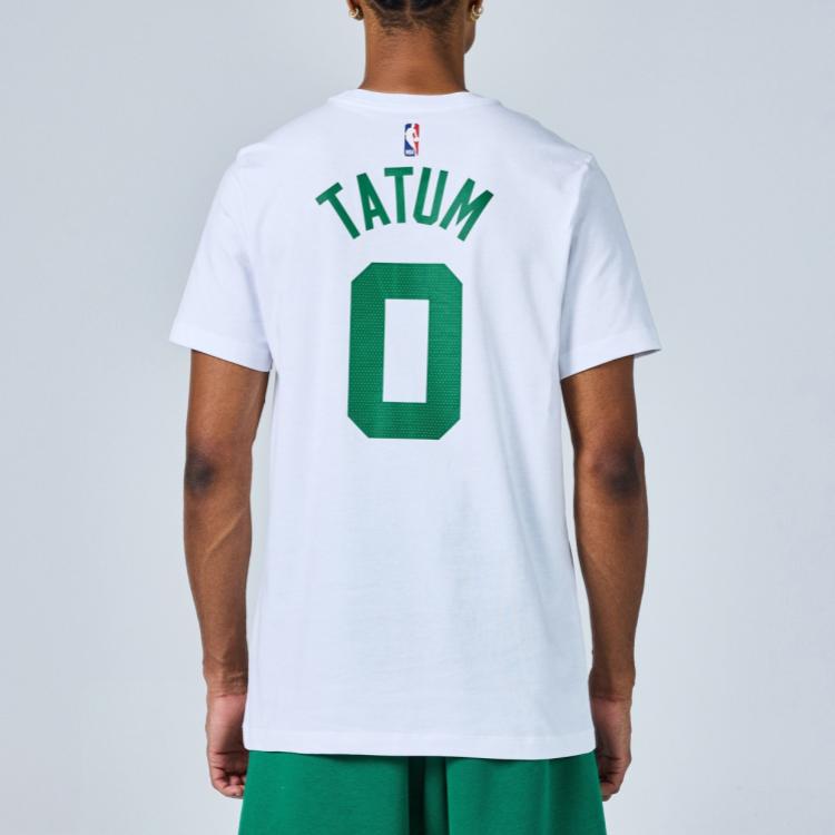 Nike NBA Boston Celtics Jayson Tatum T-shirt White/Green Men Streetwear DR6364-102