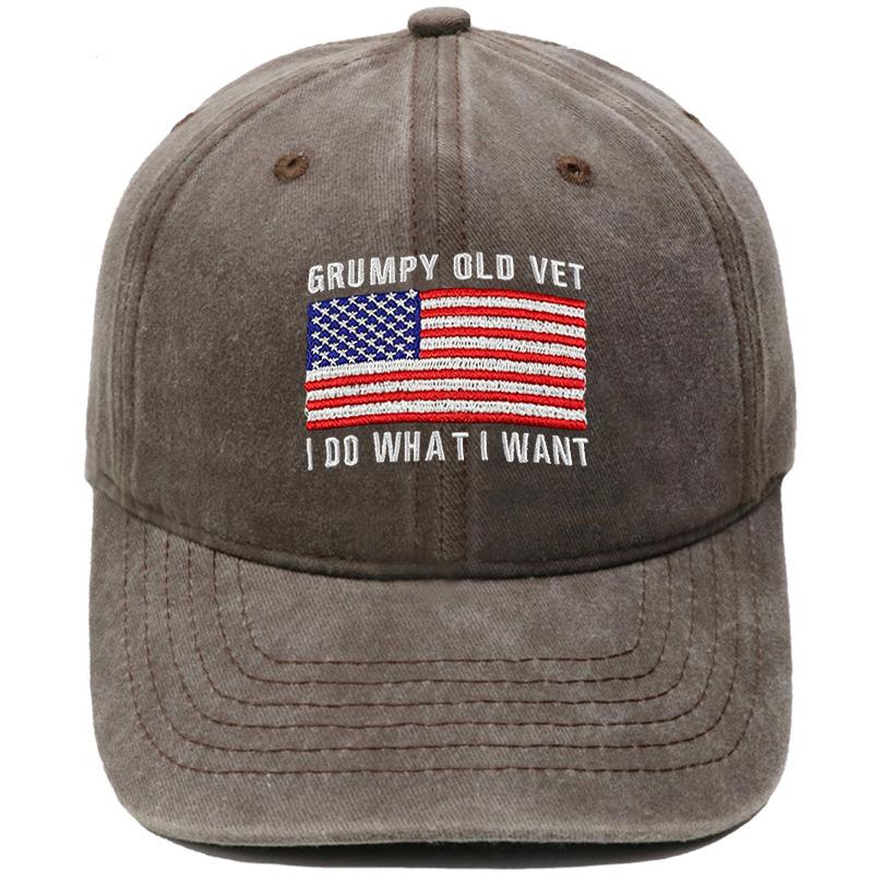 DON T LET THE OLD MAN IN Embroidered baseball cap retro dad hat European and American men's and women's casual
