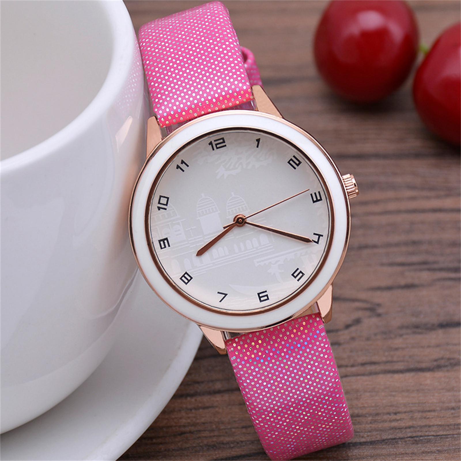 

Женские модные кожаные часы One Size