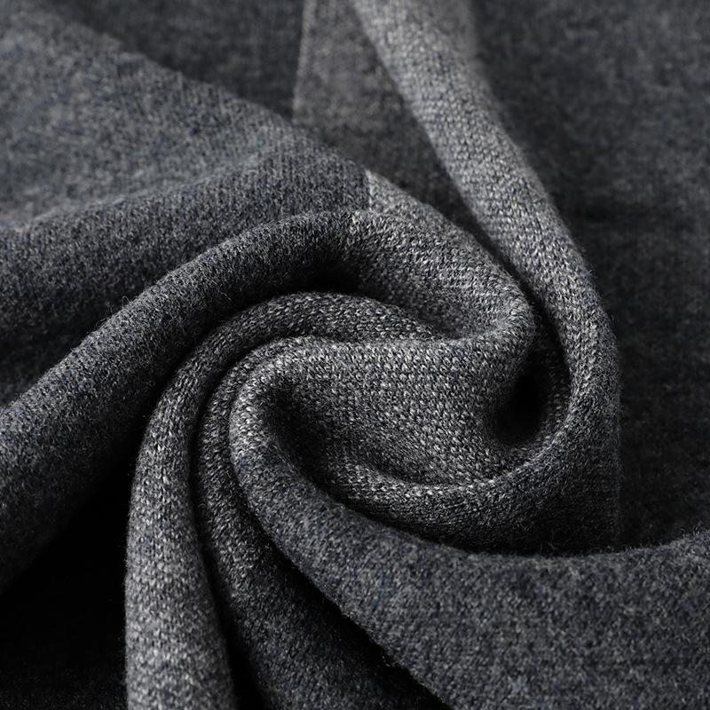 Men's scarf wool winter fashion casual versatile thickened warm business versatile simple and elegant
