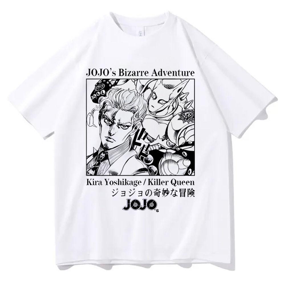 Jojo Bizarre Adventure T Shirt Teen Colorful 80s Grunge Korean Clothes T Shirt Korean Clothes University Y2k Classic Anime Tops