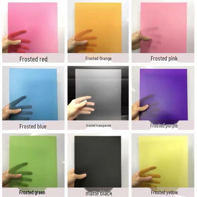 A4 Color PP Sheet Transparent PVC Film Roll for Printing, White/Black PP Thin Sheet for Stamping Processing