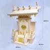 Fitpost Shinto Shrine, Naka Shinmei, Made in Japan, 820312, Natural, Approx. 36 x 19 x 40 cm (13.5 x 7.5 x 15.5 inches), (Oshinfuda-size) Approx. 26