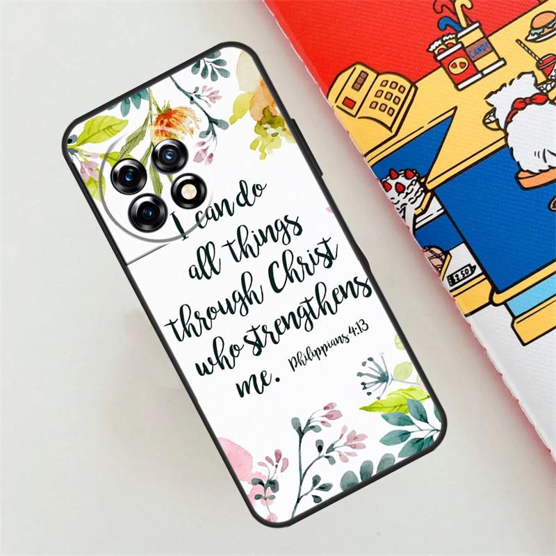 Bible Jesus Christ Case For OnePlus 12R 12 11 10 9 Pro 10R 9R 8T 10T Nord 3 2 CE 4 Lite N10 N20 N30 Back Cover