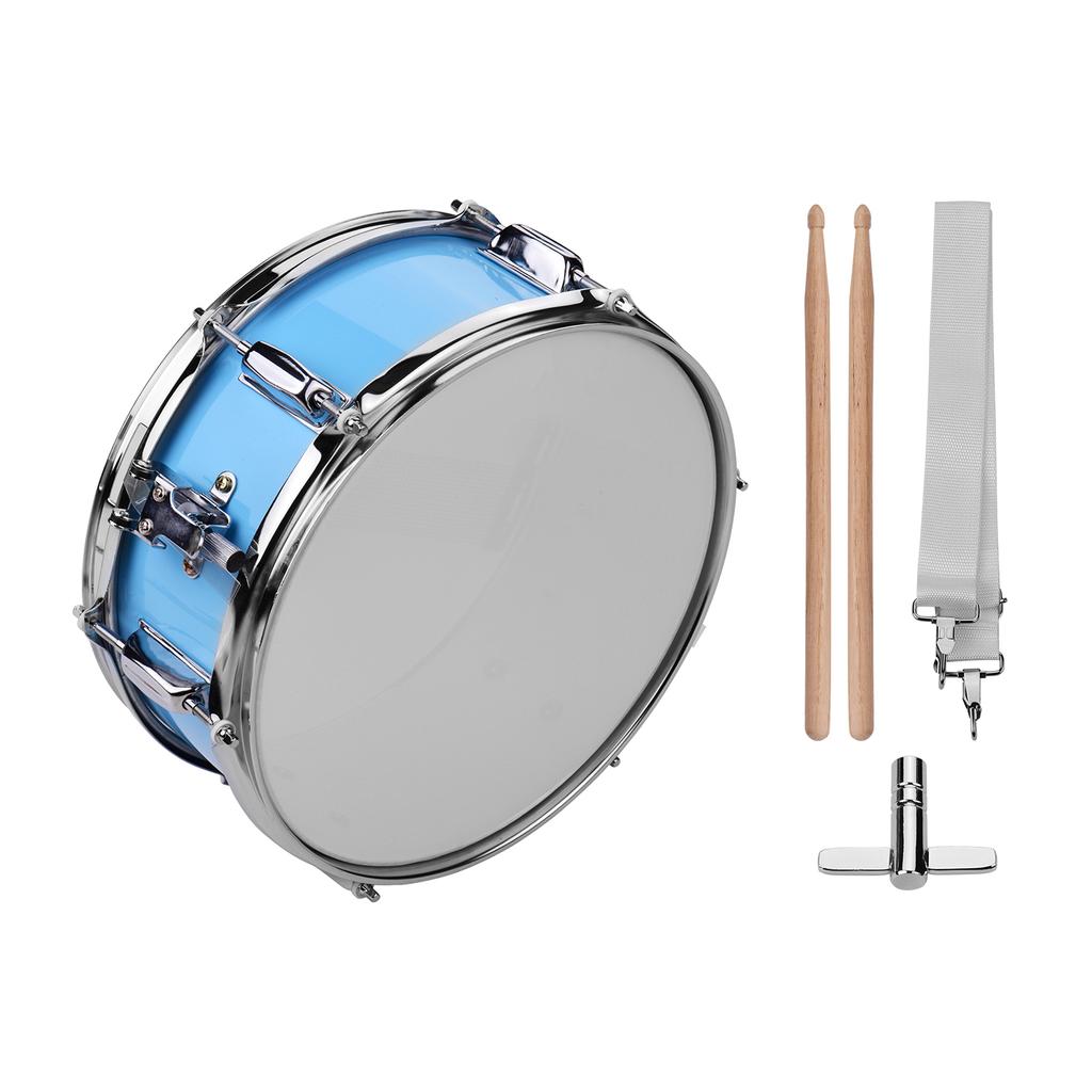 12inch Snare Drum Head with Drumsticks Shoulder Strap Drum Key for Student Band