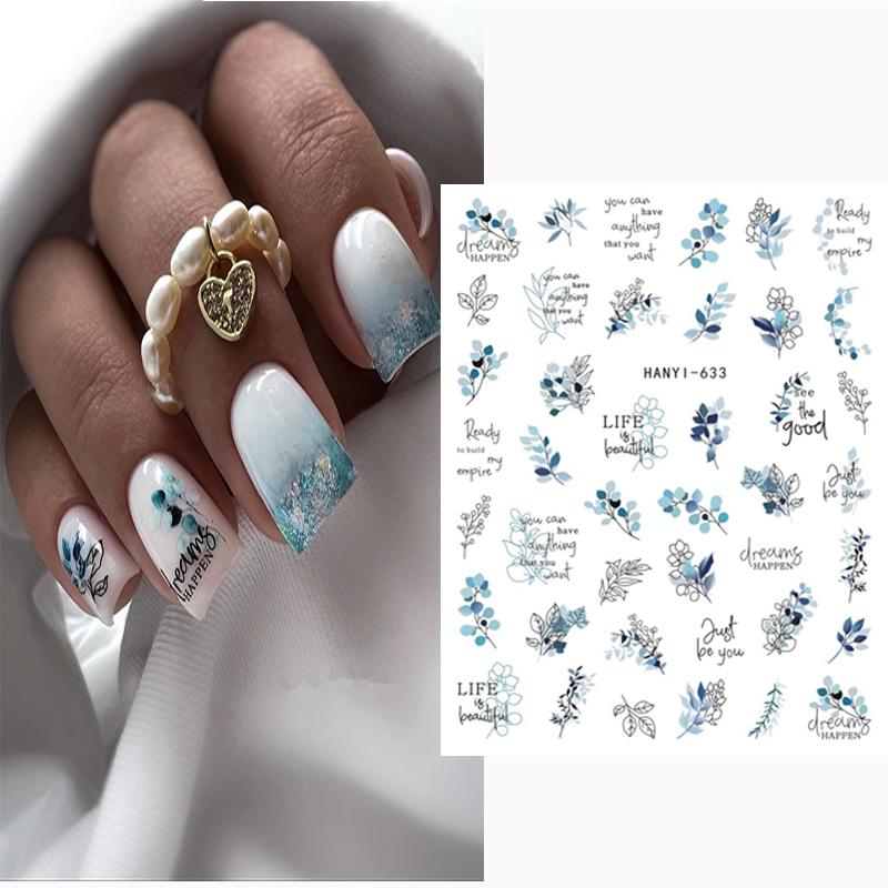 Zurück Kleber Aufkleber 3D Nagel Aufkleber Schwarz Weiß Geometrische Zeichnungen Designs Nagel Aufkleber Dekoration Für Nail Art Schönheit