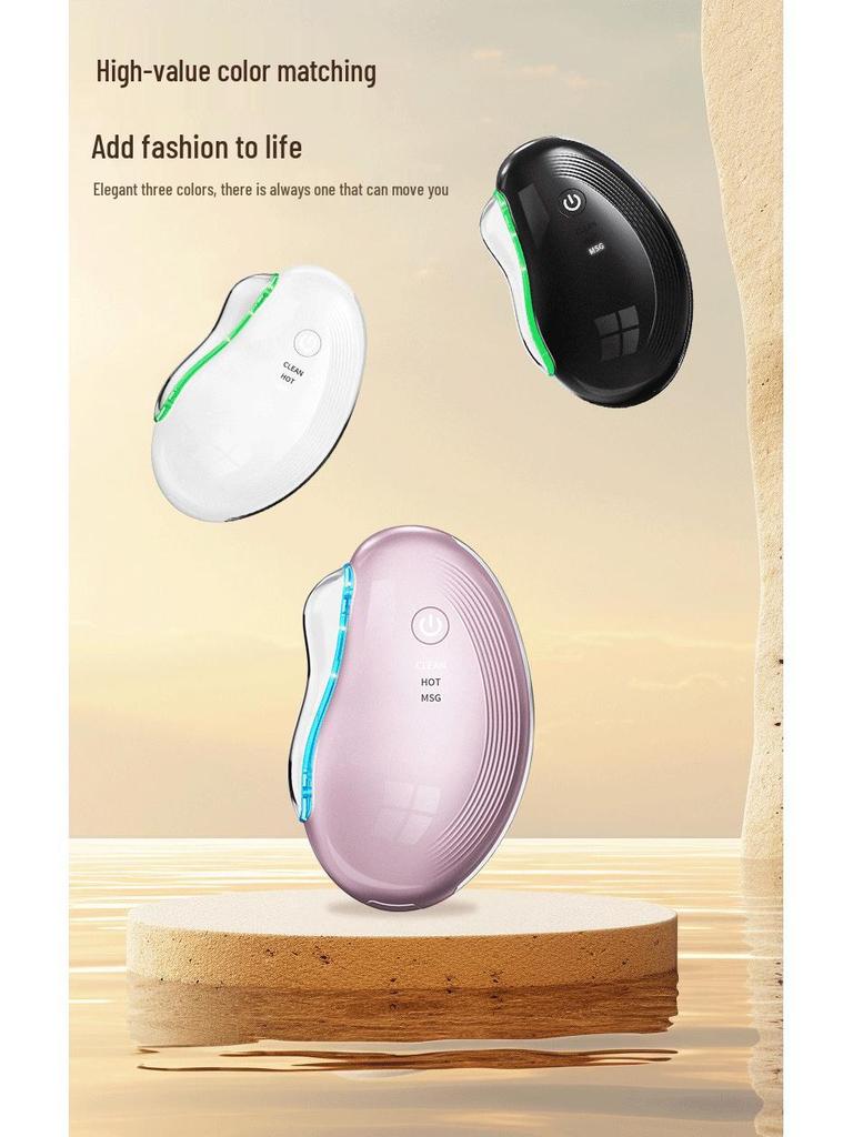 Electric Gua Sha Facial Massager: Microcurrent, Vibration, Heating for Lifting & Firming